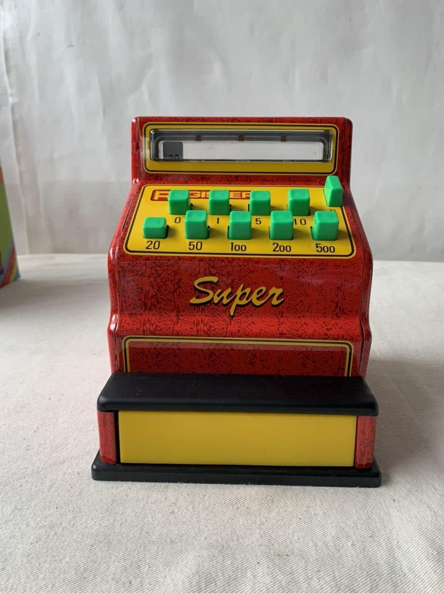 アンティーク】ブリキ 貯金箱 自動レジスター /昭和レトロ